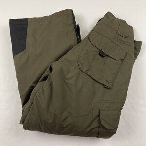 Columbia Snow/Ski Pants Youth 8 Insulated Zip Ankles Adjust Waist Nylon Canvas